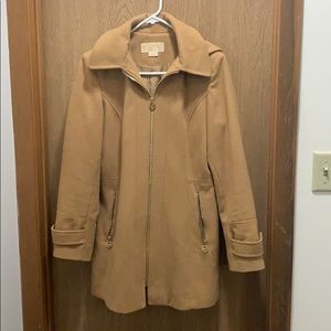 Camel Michael Kors Wool Coat